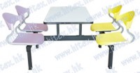 Fast food table with chair H65-ML08-4
