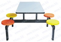 Fast food table with chair H65-YA08-4