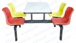 Fast food table with chair H65-DL08-4