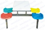 Fast food table with chair H65-AK08-4