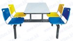 Fast food table with chair H65-D08-4