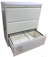 steel filing cabinet H981 + wooden top