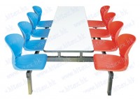 Fast food table with chair H65-A301-8